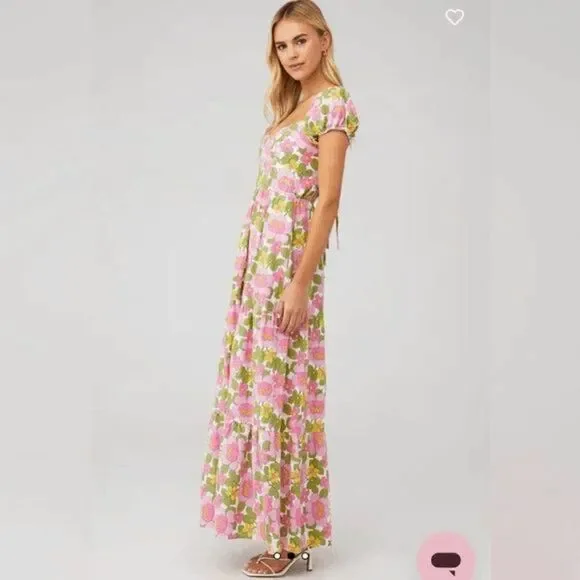 Show Me Your Mumu NWT women's cathy maxi dress in fresh flora Size XS - Picture 2 of 5